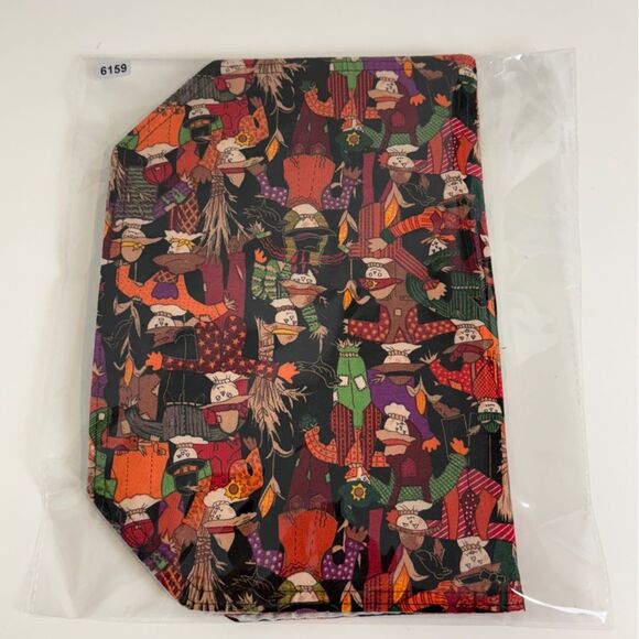 2 Vintage Handmade Scarecrow Fabric Halloween Autumn Placemats - Picture 8 of 8